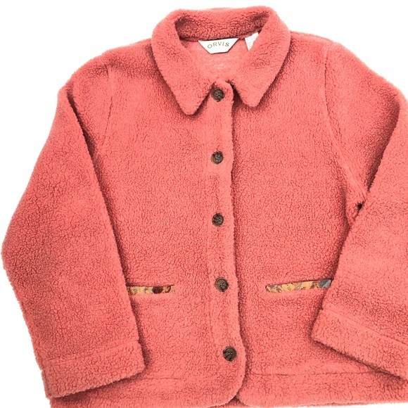 Vintage Orvis Sherpa Teddy Jacket Size Medium - Picture 2 of 8